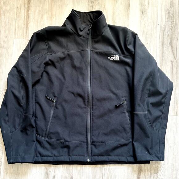 The North Face Apex Bionic 3 Jacket Men’s XL Black Softshell Full Zip Windwall - Picture 1 of 9